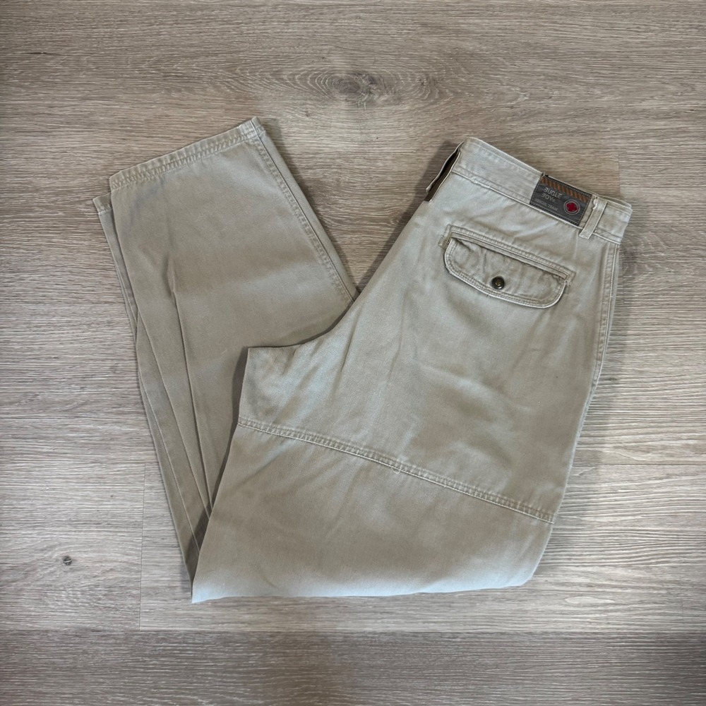 Bugle Boy Cargo Pants Mens 34M Tan Search BB Rescue Mountain Rescue Post Vintage